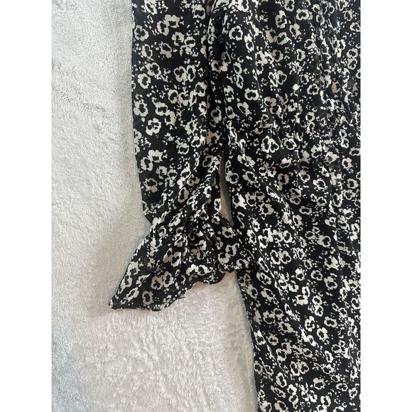 J. Crew Mercantile Blossom Print Dress – Black & White – Size M - Picture 6 of 10